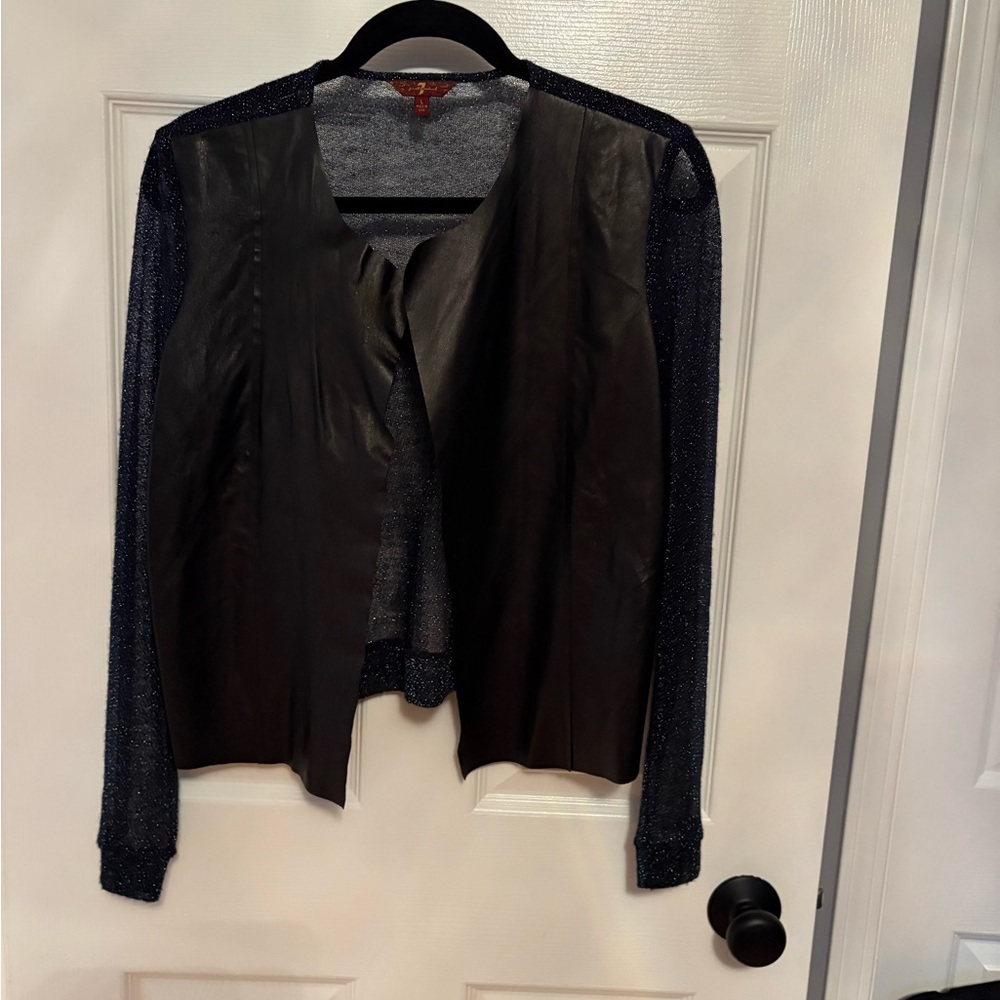 7 For All Mankind Black and Blue Women's Blazer